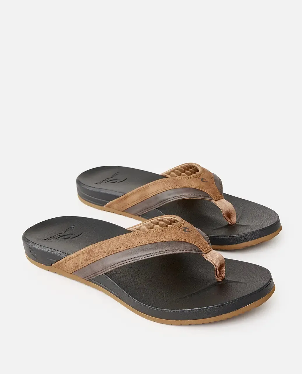 Soft Top Flip Flops in Schwarz & Braun