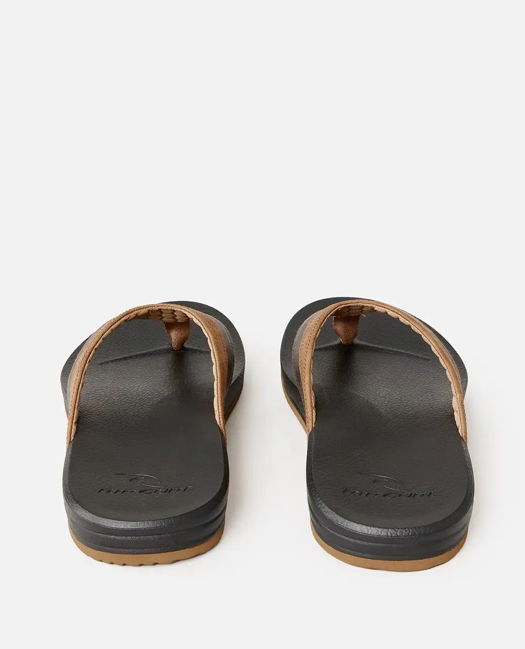 Soft Top Flip Flops in Schwarz & Braun