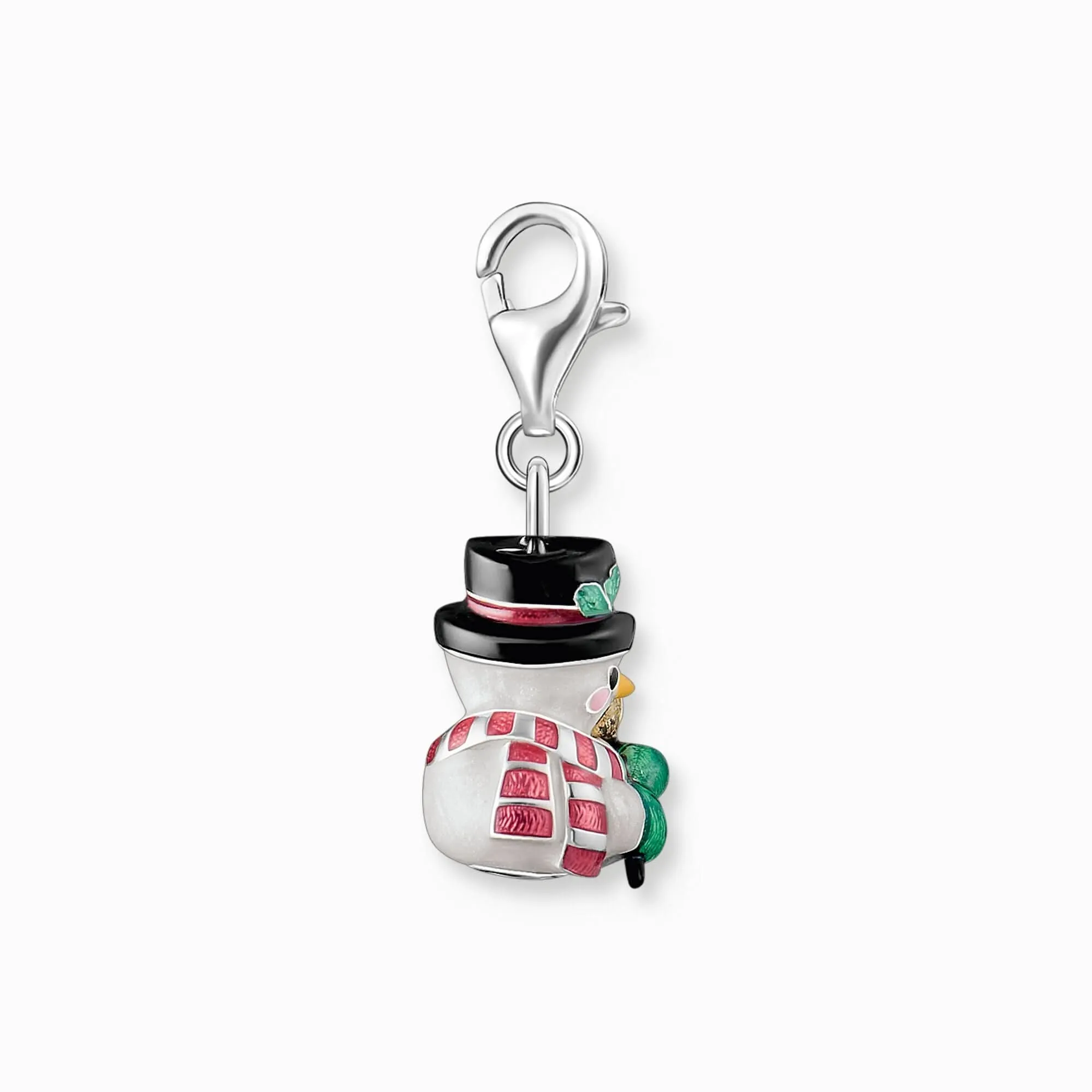 Sterling Silber Emaille Schneemann Anhänger 2195-007-7 Thomas Sabo Sammelbare Charms