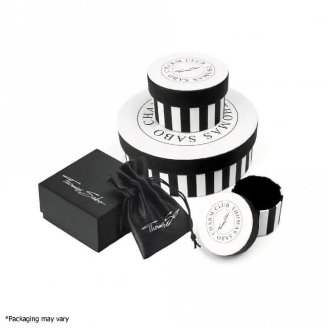 Sterling Silber vergoldetes Zirkonia Eiffelturm-Anhänger 2075-414-39 Thomas Sabo Sammelbare Charms