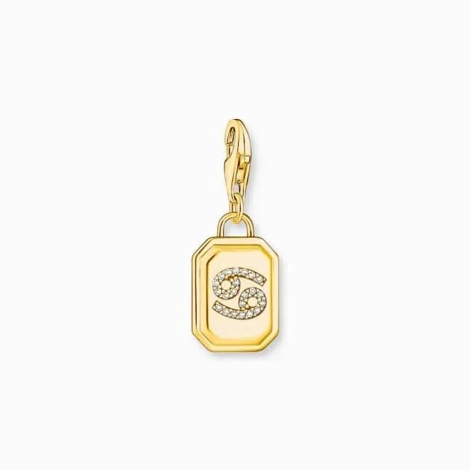Sterling Silber vergoldetes Zirkonia Sternzeichen Krebs Anhänger 2158-414-39 Thomas Sabo Sammel-Anhänger