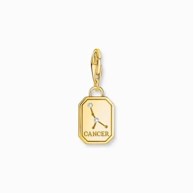 Sterling Silber vergoldetes Zirkonia Sternzeichen Krebs Anhänger 2158-414-39 Thomas Sabo Sammel-Anhänger