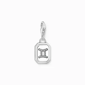Sterling Silber Zirkonia Sternzeichen Zwillinge Anhänger 2145-643-21 Thomas Sabo Sammelbare Charms
