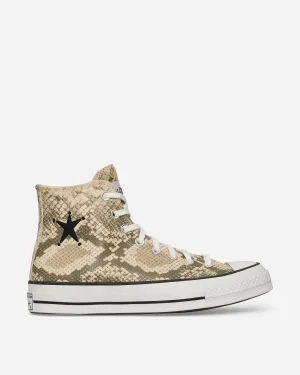 Stüssy Chuck 70 Schlangenleder Sneakers Grau / Schwarz / Silberreiher