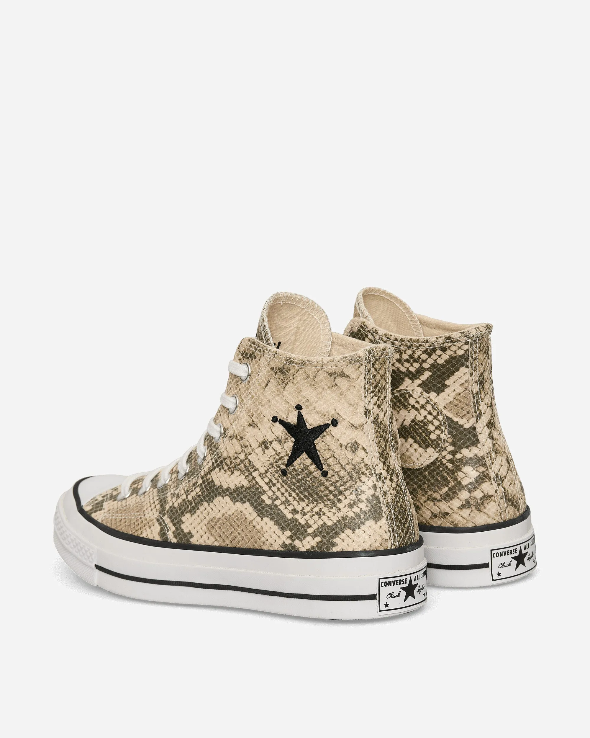 Stüssy Chuck 70 Schlangenleder Sneakers Grau / Schwarz / Silberreiher