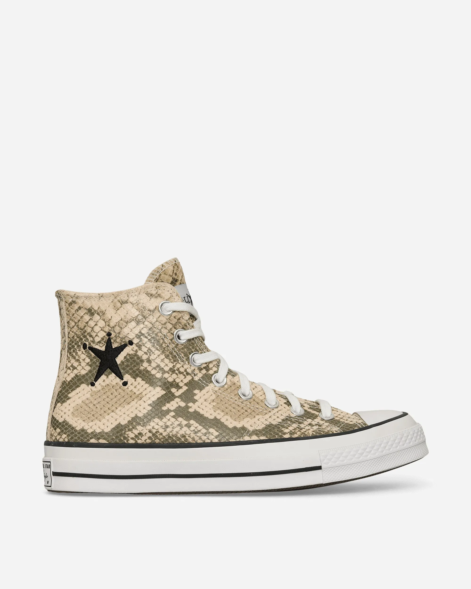 Stüssy Chuck 70 Schlangenleder Sneakers Grau / Schwarz / Silberreiher