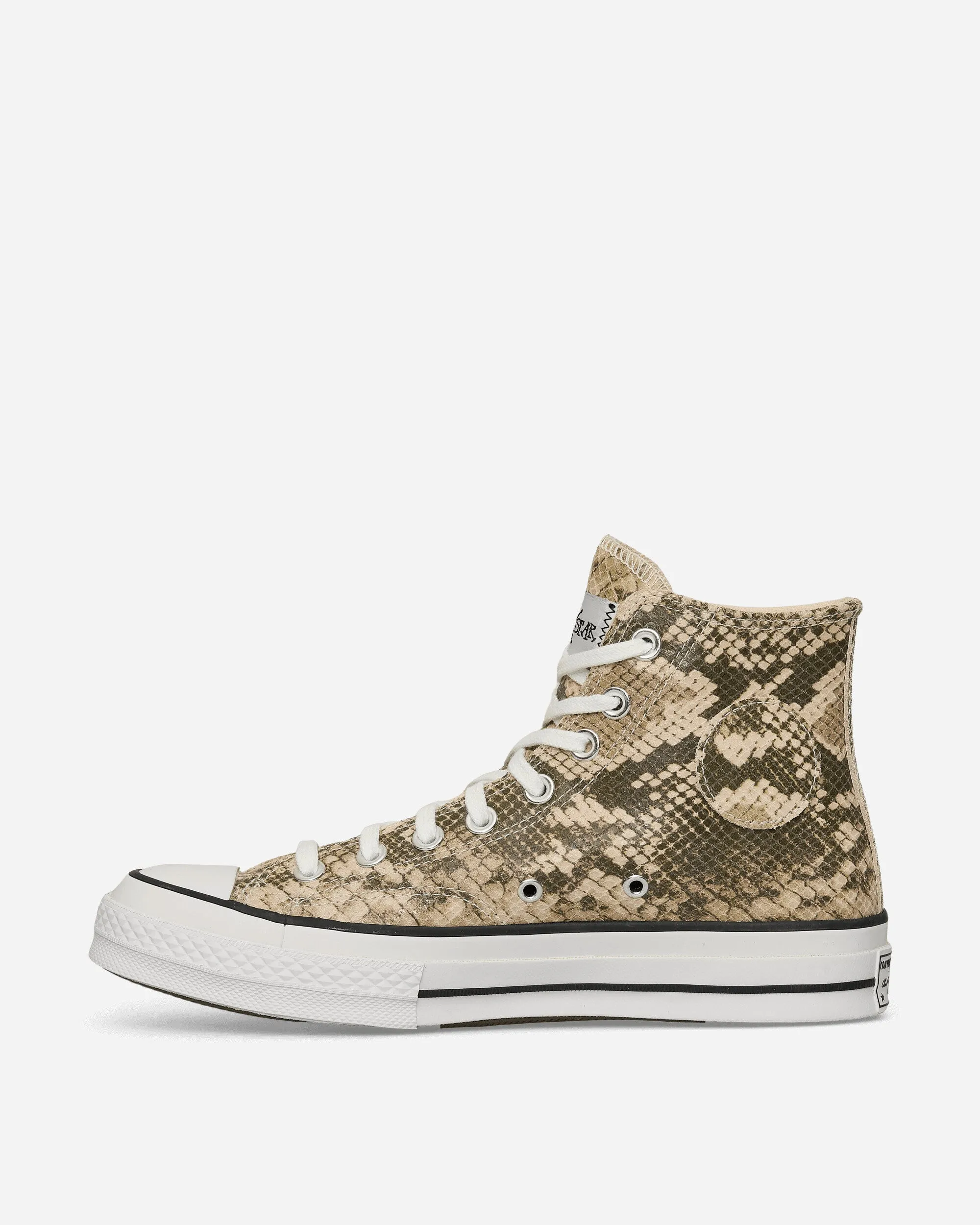 Stüssy Chuck 70 Schlangenleder Sneakers Grau / Schwarz / Silberreiher