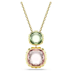 Swarovski Schmuck Chroma Mehrfarbiger Kissenschliff Gold Anhänger