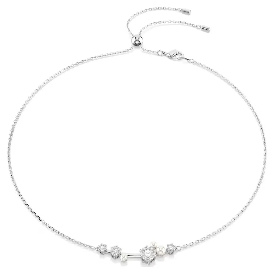 Swarovski Schmuck Constella Perle & Runde Schliffe Silberkette