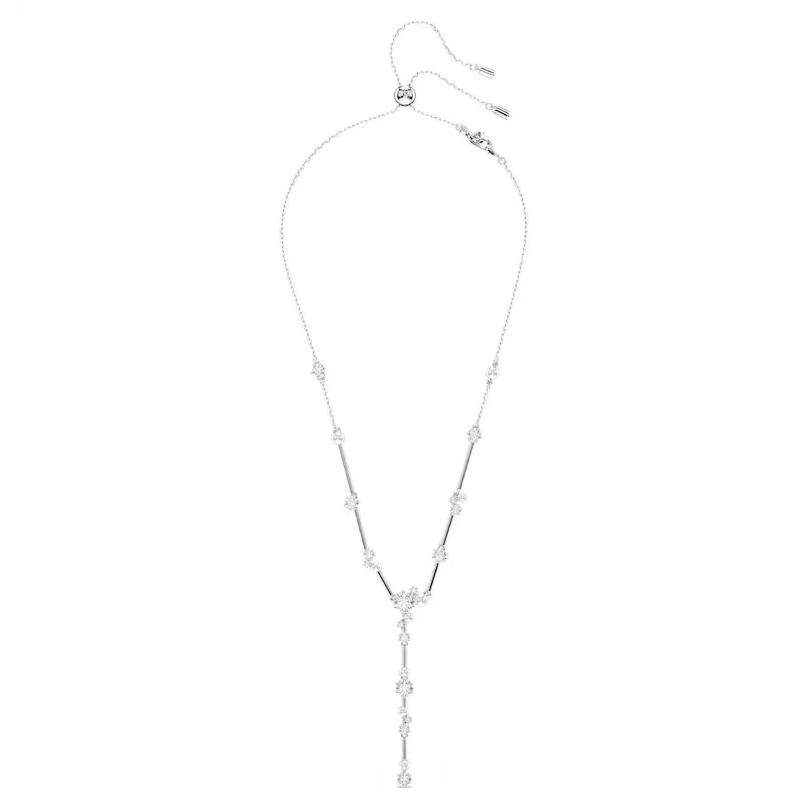 Swarovski Schmuck Constella Perle & Runde Schliffe Silber Y-Halskette