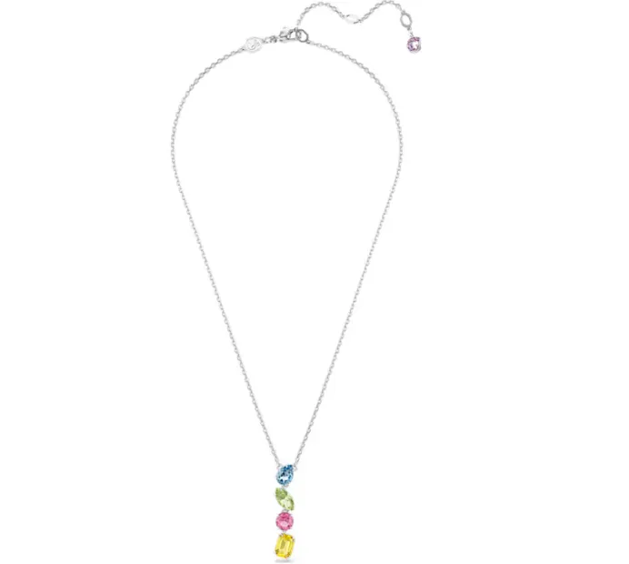 Swarovski Schmuck Gema Gemischt geschliffen Mehrfarbig Silber Y Anhänger