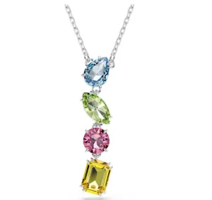 Swarovski Schmuck Gema Gemischt geschliffen Mehrfarbig Silber Y Anhänger