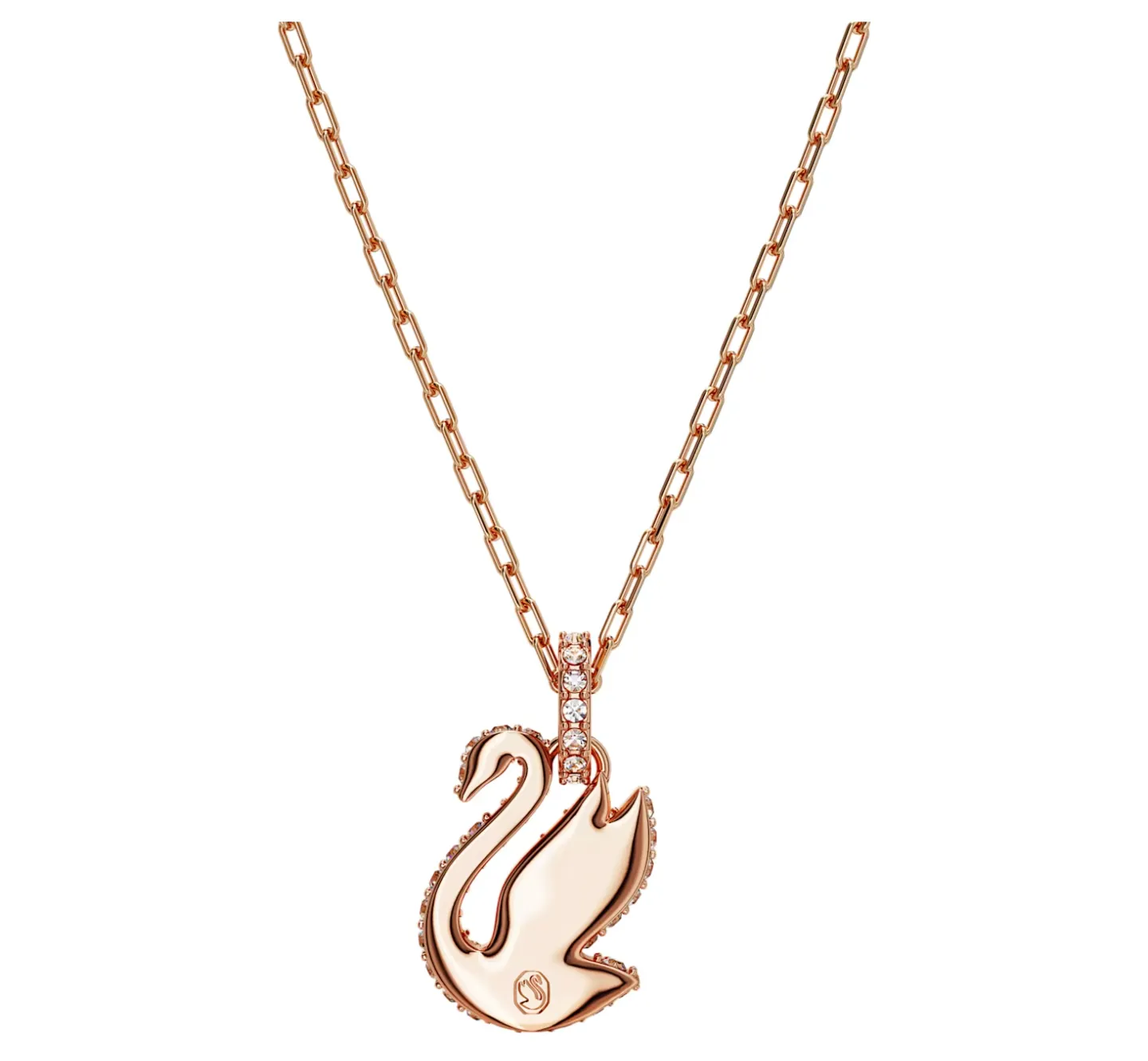 Swarovski Schmuck Ikone Schwan Halskette in Roségold