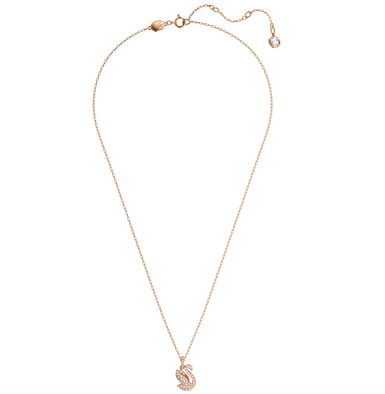 Swarovski Schmuck Ikone Schwan Halskette in Roségold