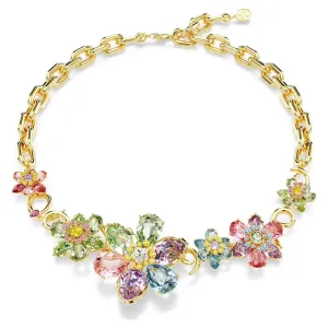 Swarovski Schmuck Idyllia Mehrfarbige Blume Gemischte Schliffe Goldkette