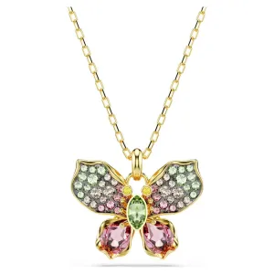 Swarovski Schmuck Idyllia Mehrfarbig Gemischte Schliffe Pavé Schmetterling Goldkette