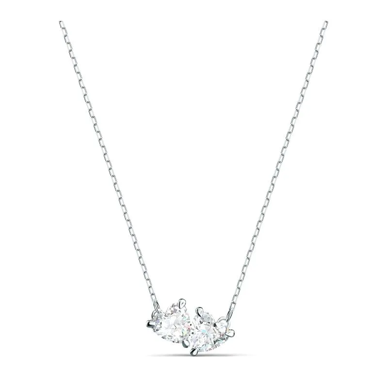 Swarovski Schmuck Swarovski Attract Soul Kristall Weiß Rhodinierte Halskette