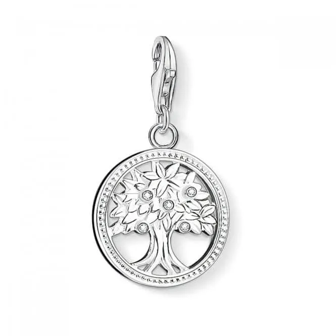 Thomas Sabo Charm Club Silber Zirkonia Baum des Lebens Anhänger 1303-051-14 Thomas Sabo Sammelbare Charms