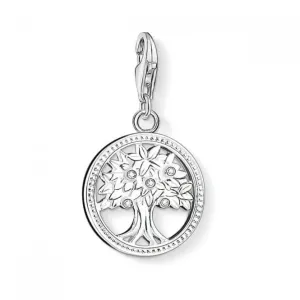 Thomas Sabo Charm Club Silber Zirkonia Baum des Lebens Anhänger 1303-051-14 Thomas Sabo Sammelbare Charms