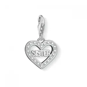 Thomas Sabo Charm Club Schwester Weißes Charm 1266-051-14 Thomas Sabo Sammelbare Charms