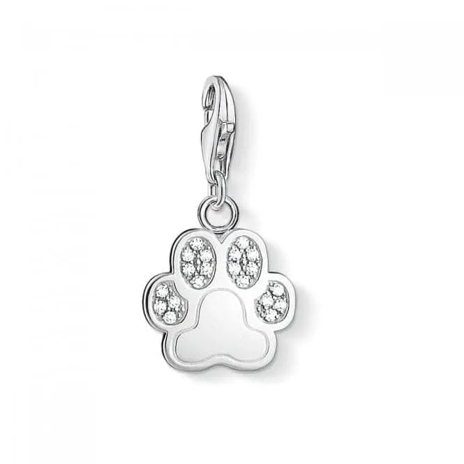 Thomas Sabo Charm Club Zirkonia Silber Pfoten Charm 1339-051-14 Thomas Sabo Sammelbare Charms