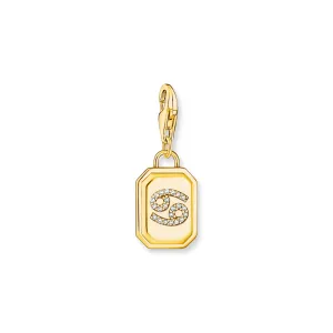 Thomas Sabo Damen Charms Schmuck Krebs Sternzeichen Gold Charm Anhänger