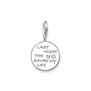 Thomas Sabo Damen Charms Schmuck Anhänger DJ Tag