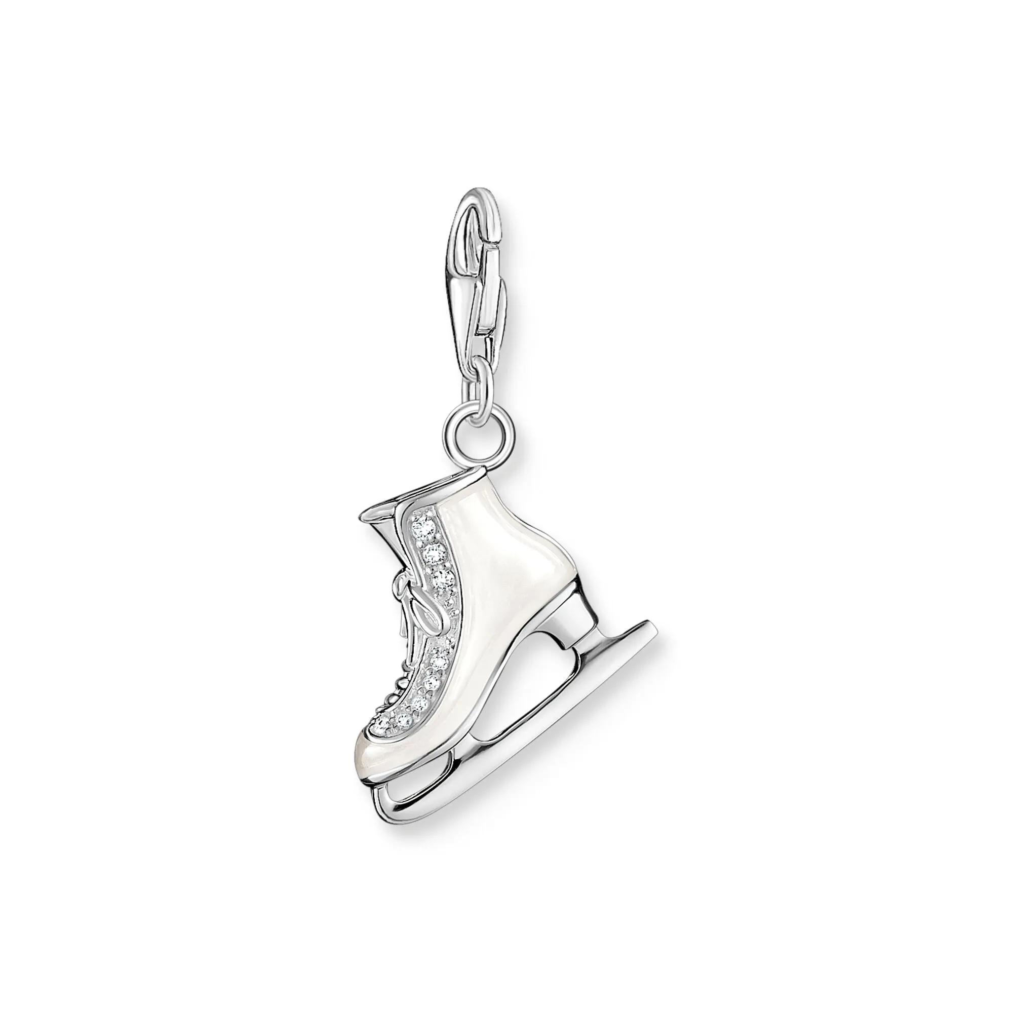 Thomas Sabo Damen Charms Schmuck Anhänger Eislaufschuh Silber