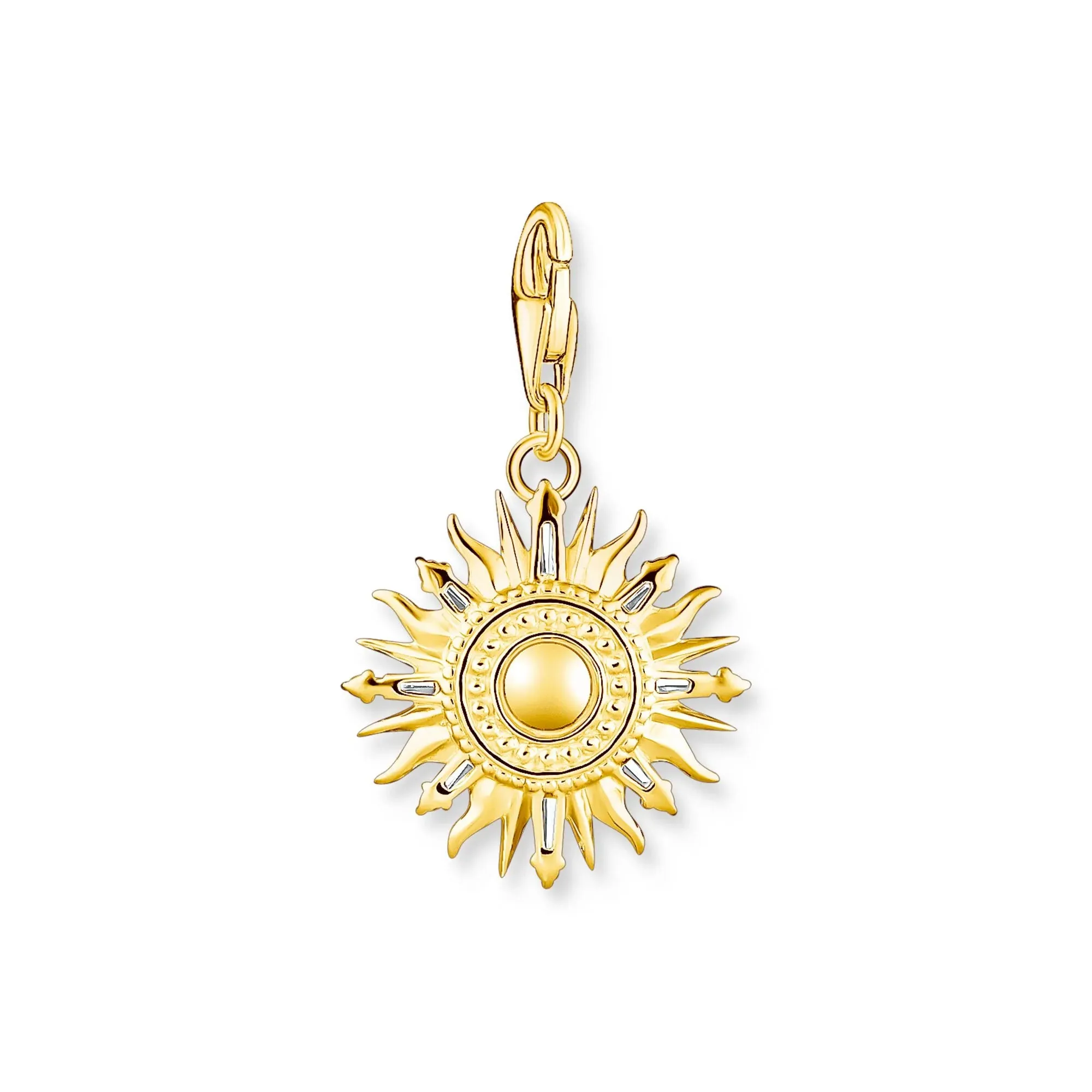Thomas Sabo Damen Charms Schmuck Charm Anhänger Sonne Gold Mehrfarbige Steine