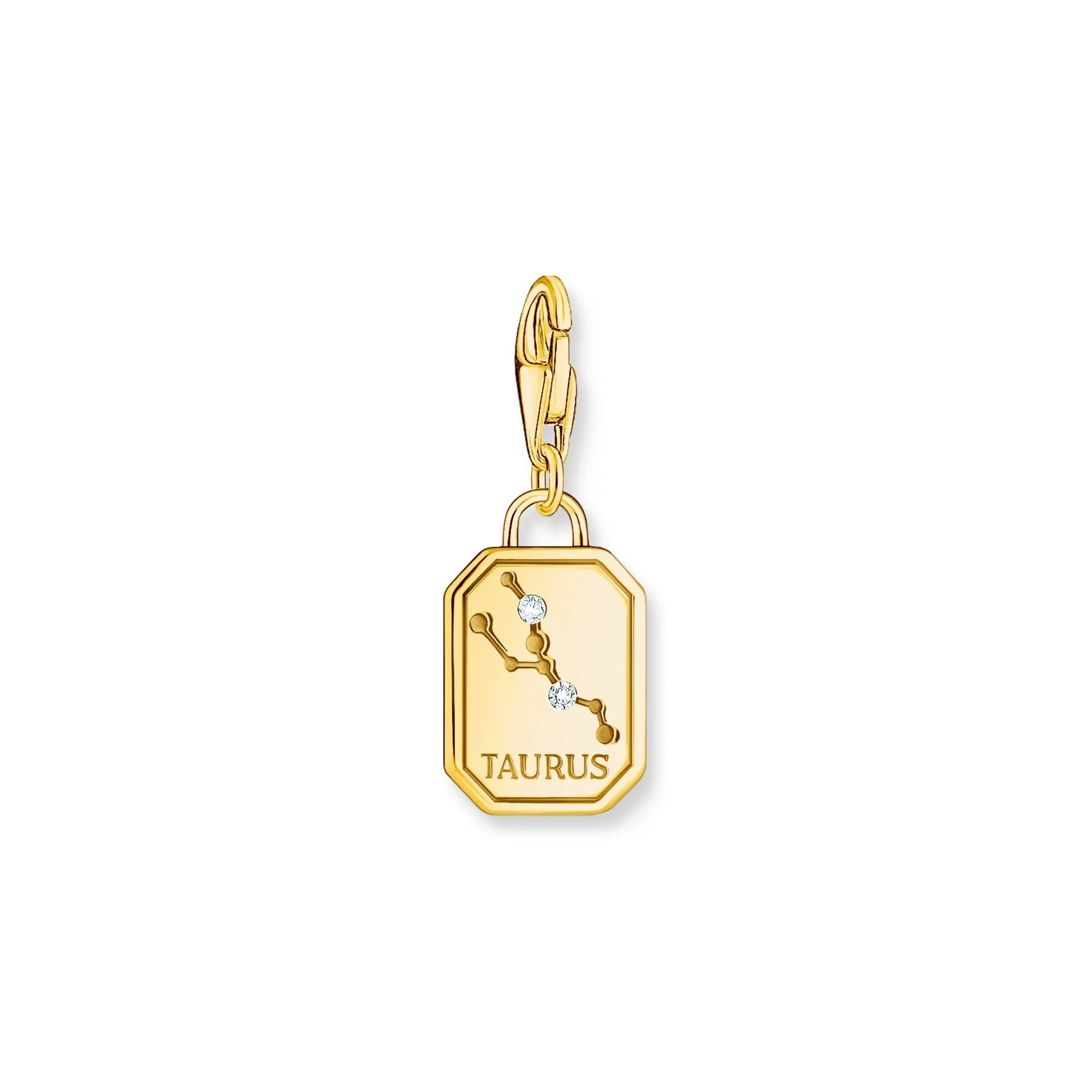Thomas Sabo Damen Charms Schmuck Taurus Sternzeichen Gold Charm Anhänger