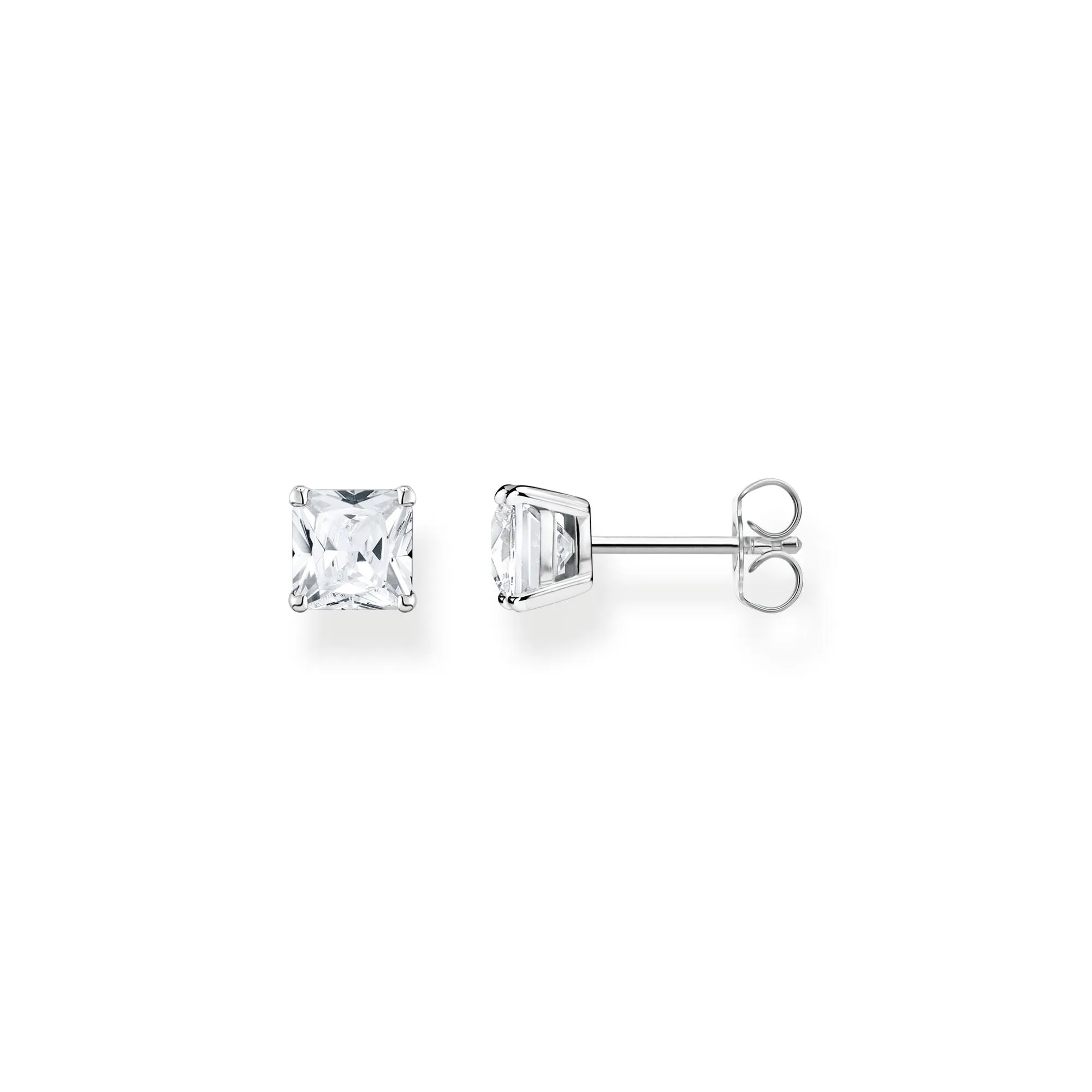 Thomas Sabo Damen Ohrstecker Ohrstecker weißer Stein Silber