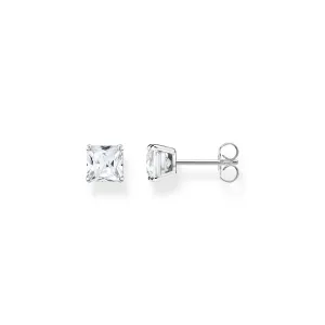 Thomas Sabo Damen Ohrstecker Ohrstecker weißer Stein Silber