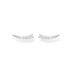 Thomas Sabo Damen Ohrringe Ear Climber mit weißen Steinen