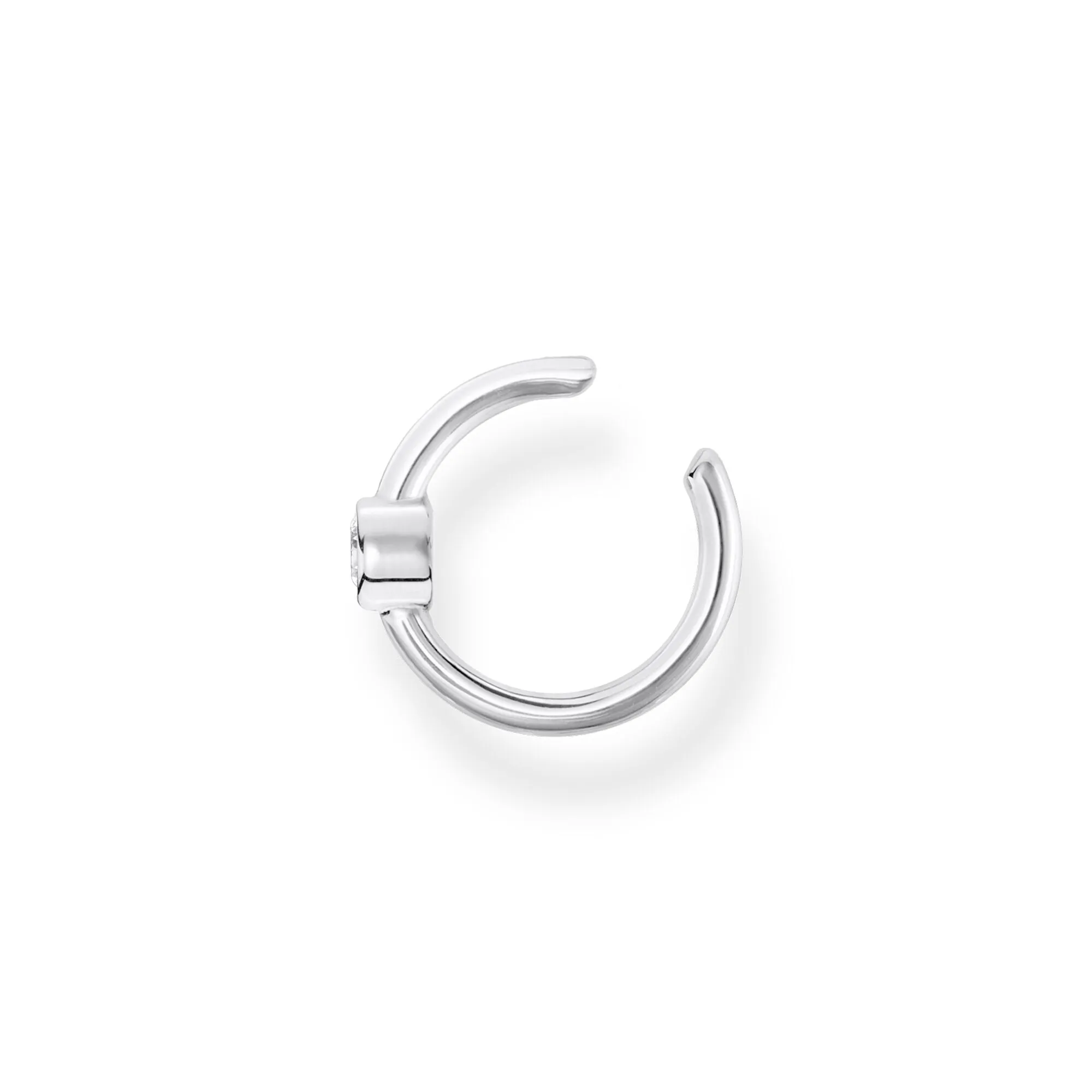 Thomas Sabo Damen Ohrringe Ohr Cuff mit weißem Stein (Einzelstück)