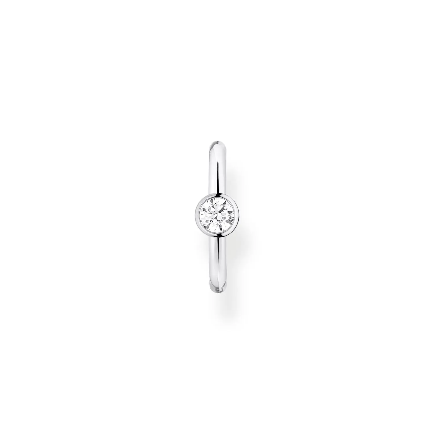 Thomas Sabo Damen Ohrringe Ohr Cuff mit weißem Stein (Einzelstück)