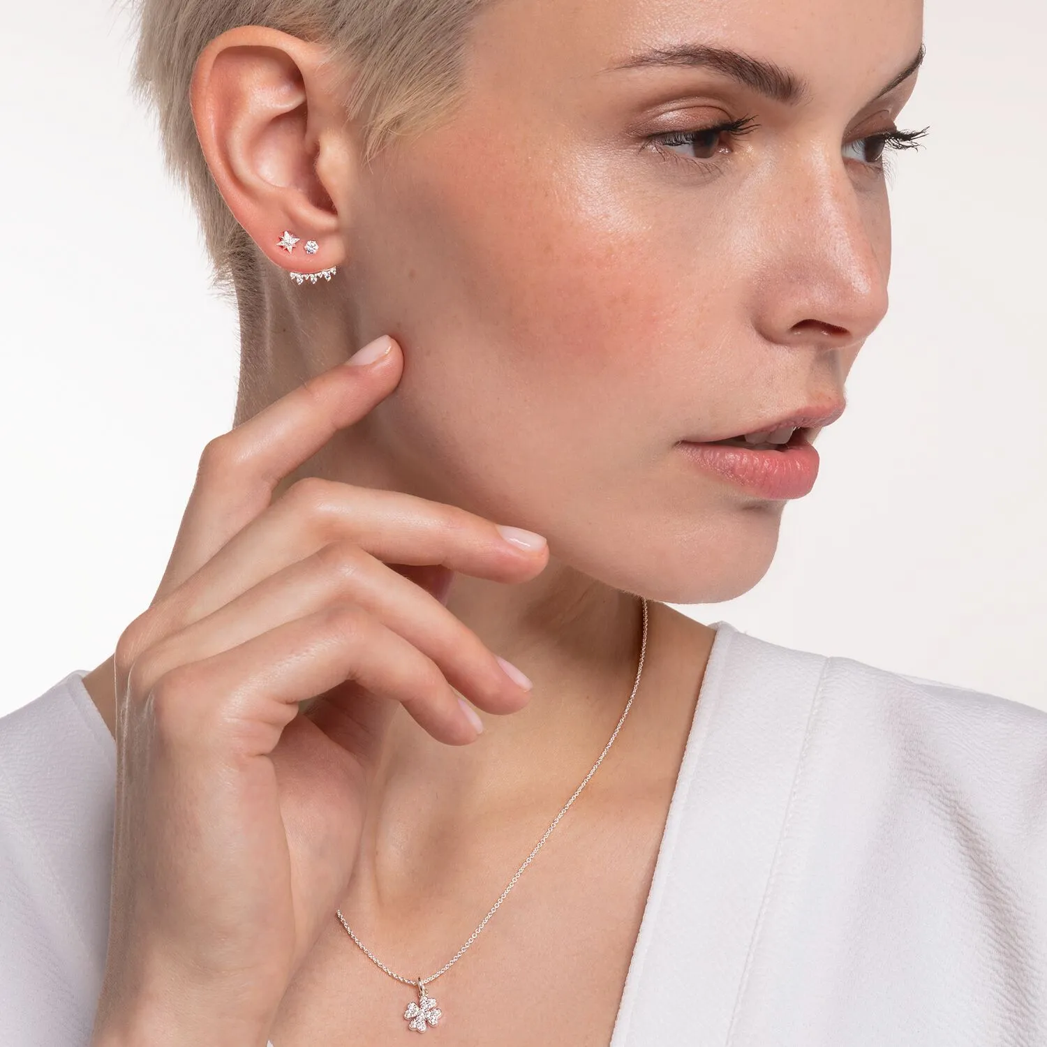 Thomas Sabo Damen Ohrringe Ohrstecker Stern (Einzelstück)