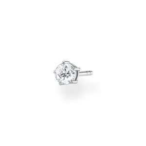 Thomas Sabo Damen Ohrringe Ohrstecker mit weißem Stein (Einzelstück)