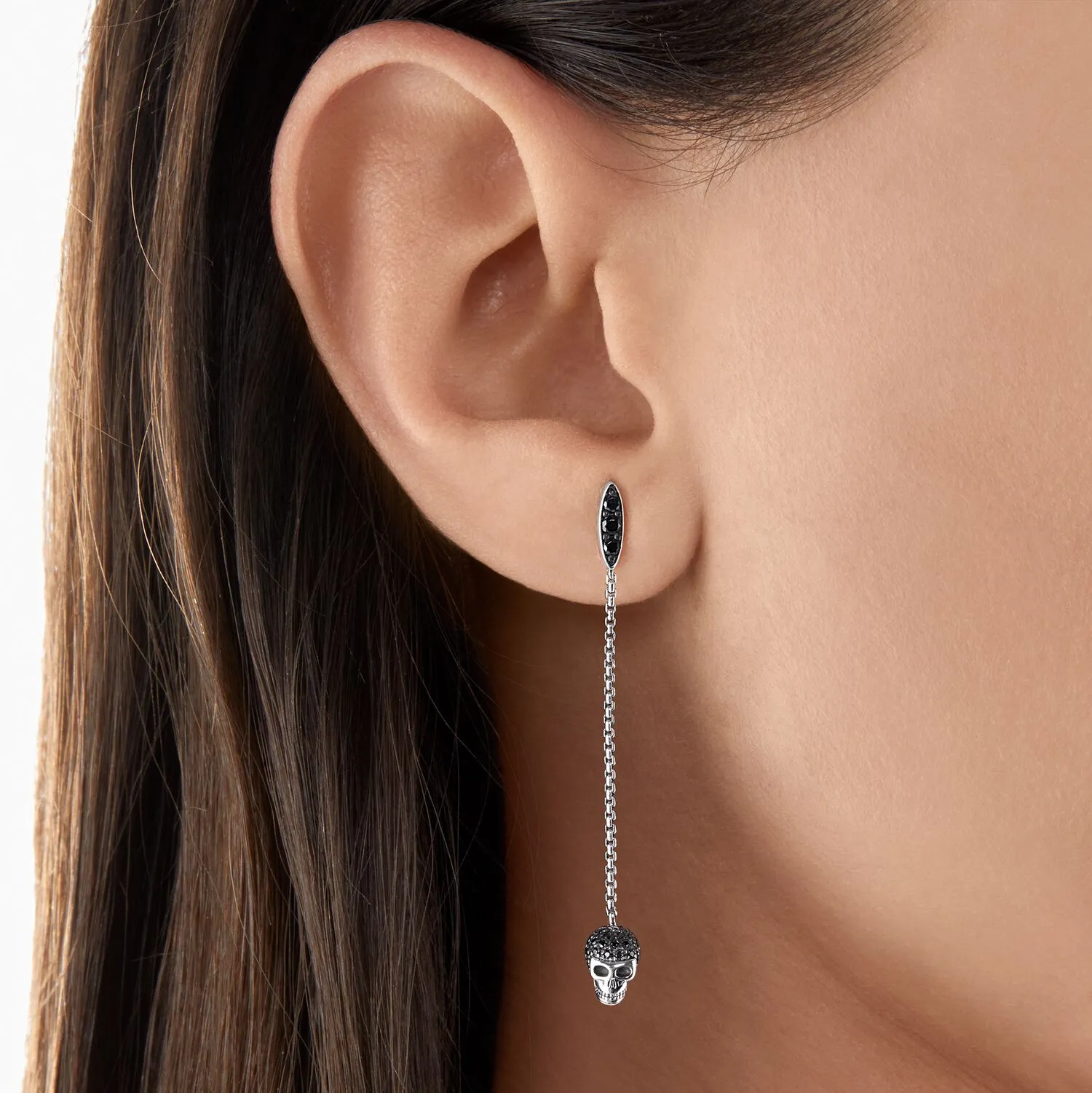 Thomas Sabo Damen Ohrringe Ohrringe Totenkopf Silber