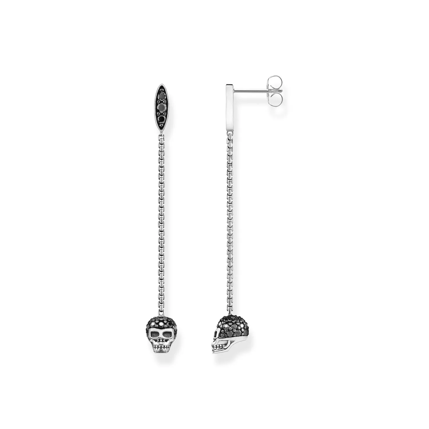 Thomas Sabo Damen Ohrringe Ohrringe Totenkopf Silber