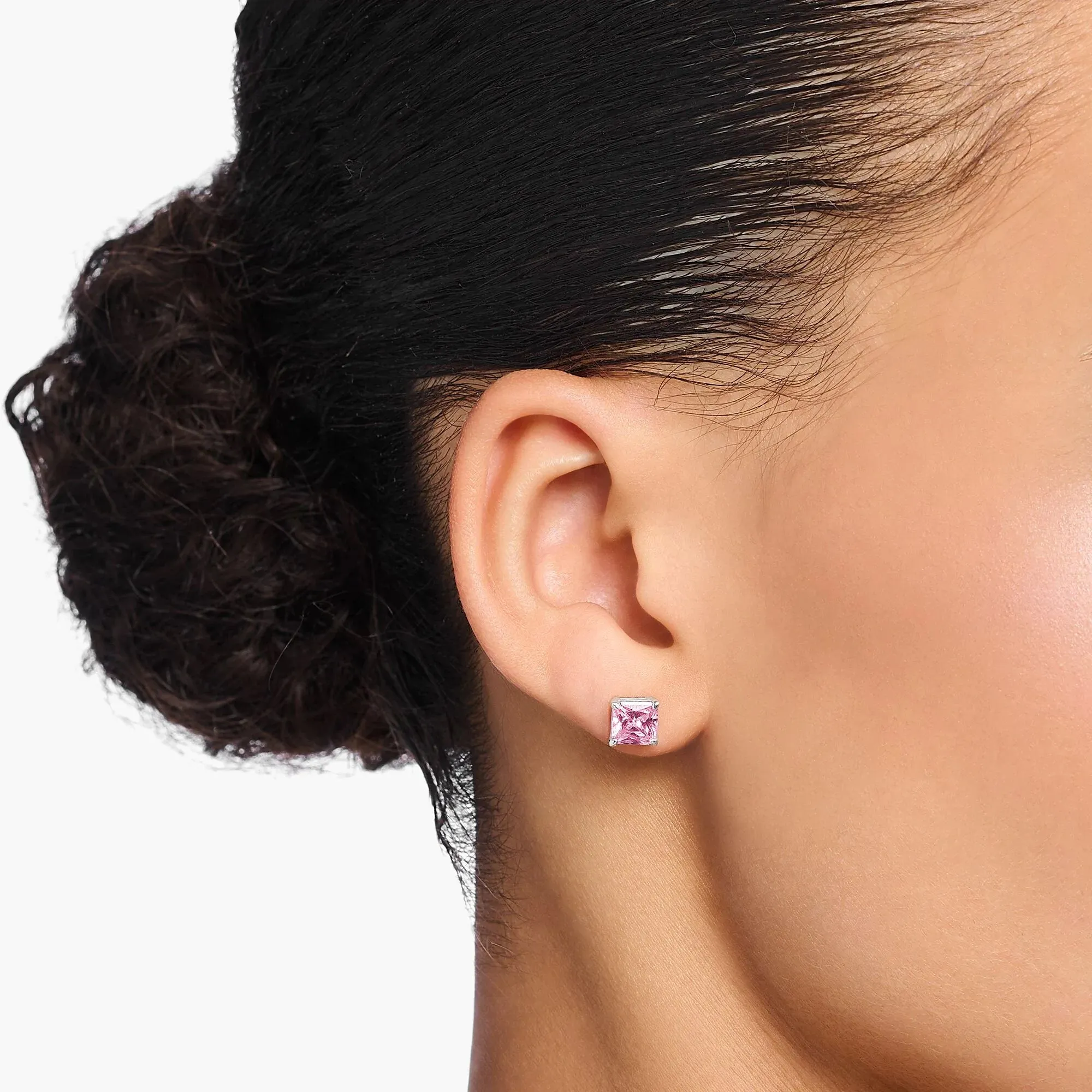 Thomas Sabo Damen Ohrringe Heritage Pink Stone Stecker