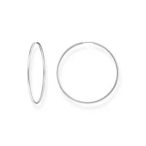 Thomas Sabo Damen Ohrringe Creolen Groß Silber