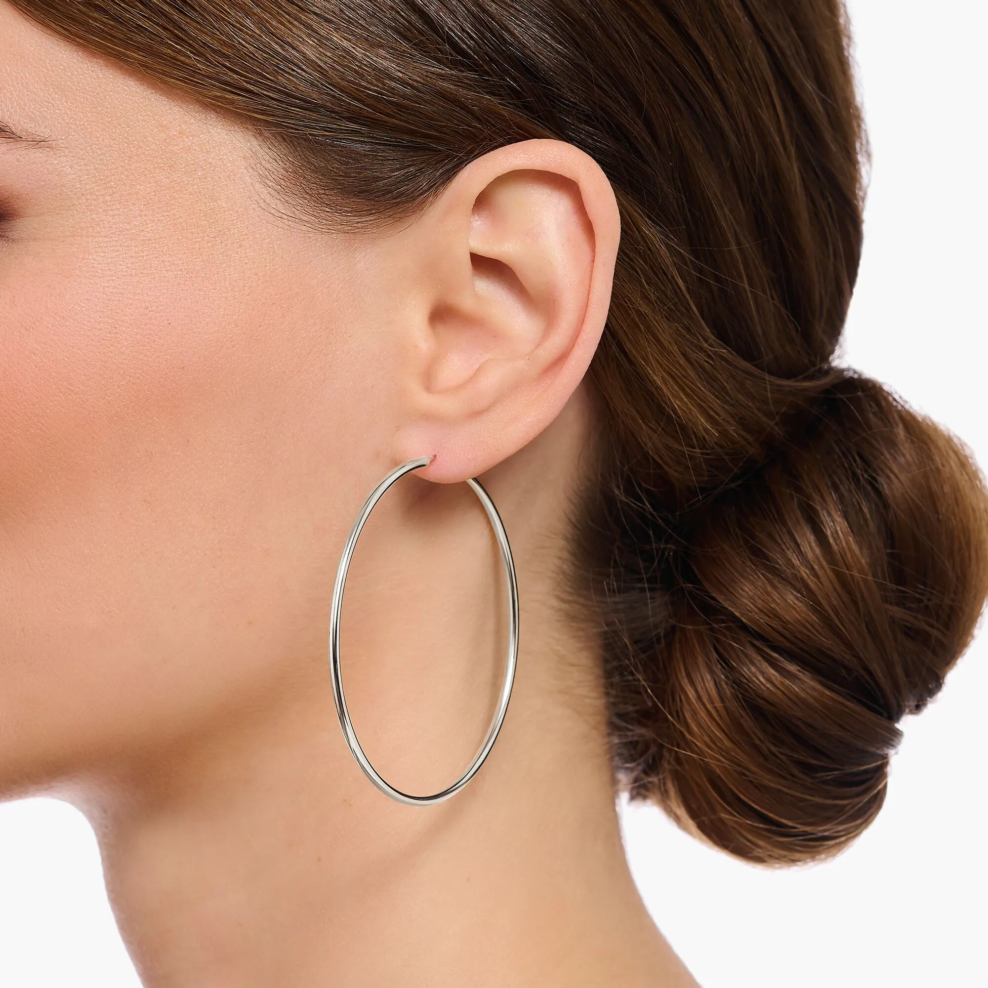 Thomas Sabo Damen Ohrringe Creolen Groß Silber