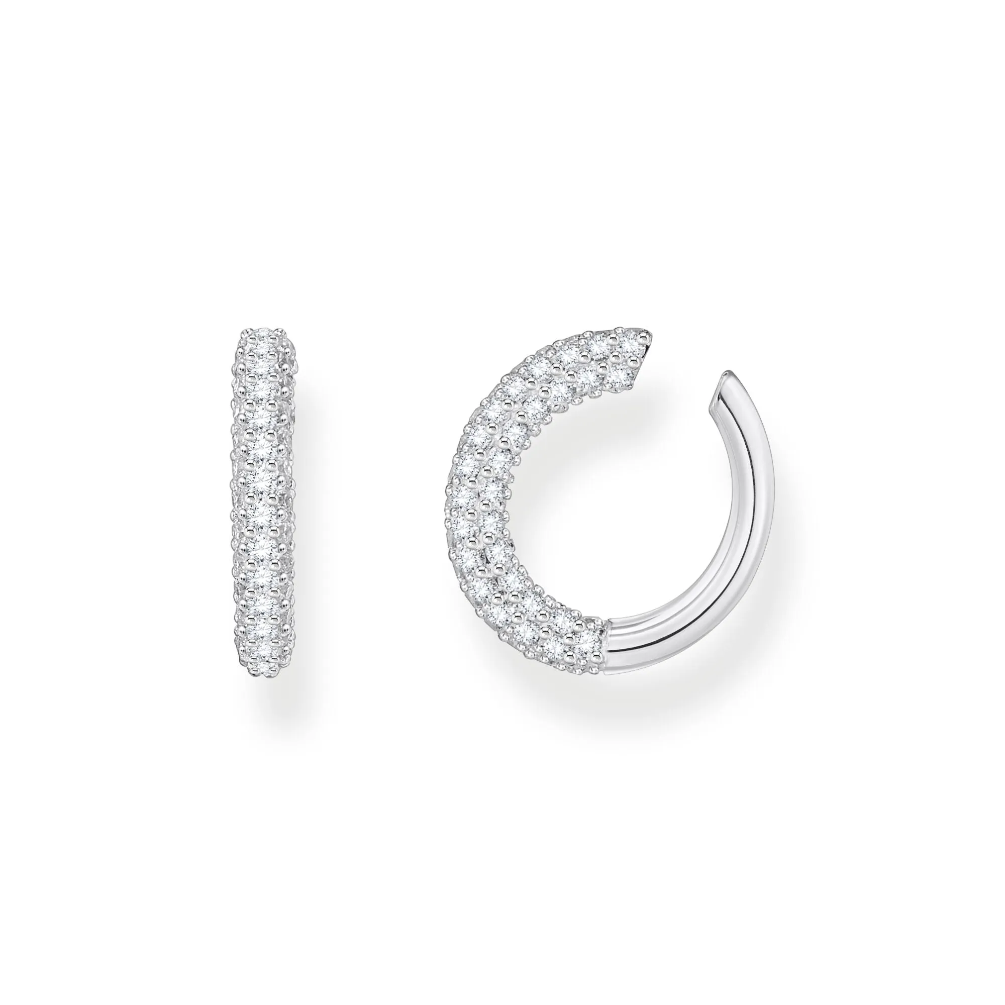 Thomas Sabo Damen Ohrringe Einzelner Ohrstecker mit weißem Zirkonia