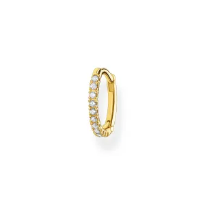 Thomas Sabo Damen Ohrringe Einzelner Ohrring mit weißen Steinen