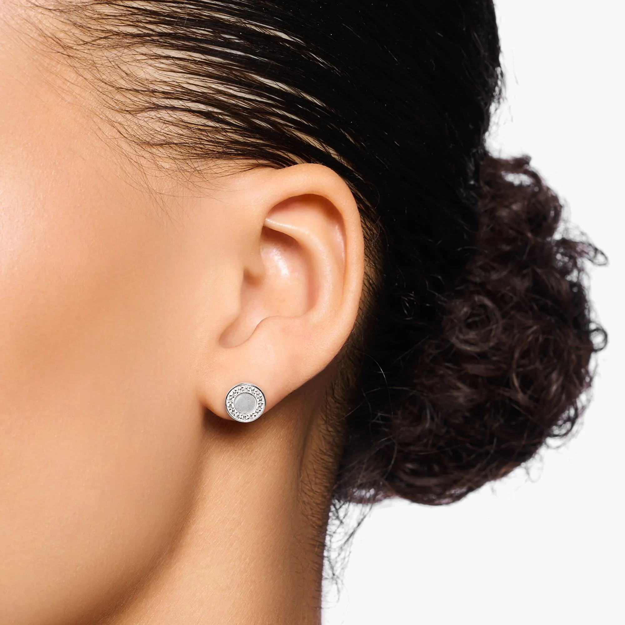 Thomas Sabo Damen Ohrringe Funkelnde Kreise Silber Ohrringe