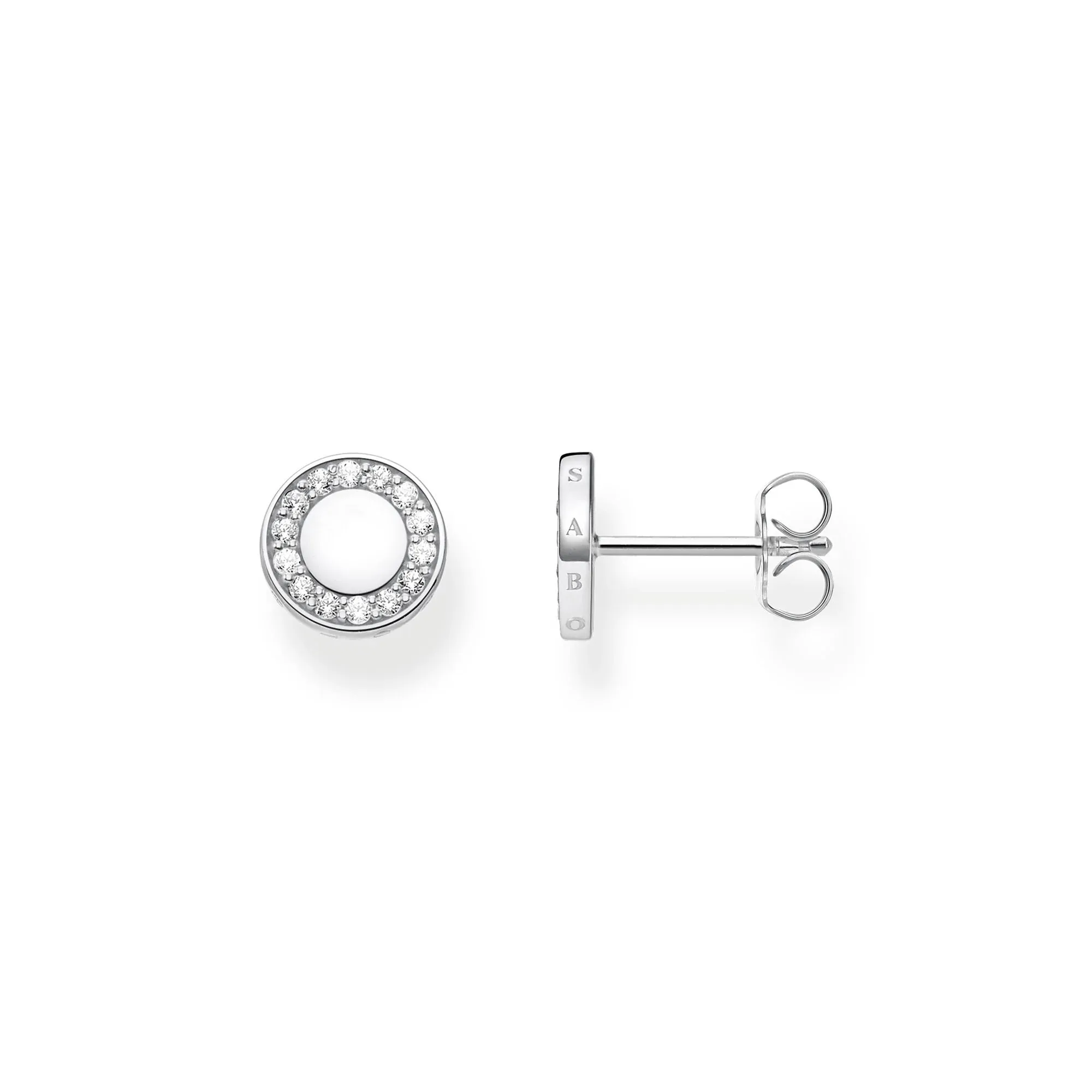 Thomas Sabo Damen Ohrringe Funkelnde Kreise Silber Ohrringe