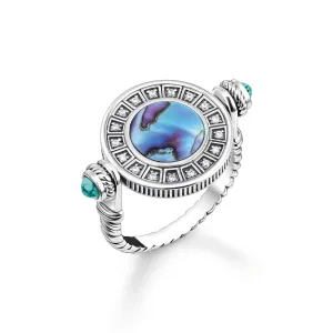 Thomas Sabo Damenringe Abalone Münzenring