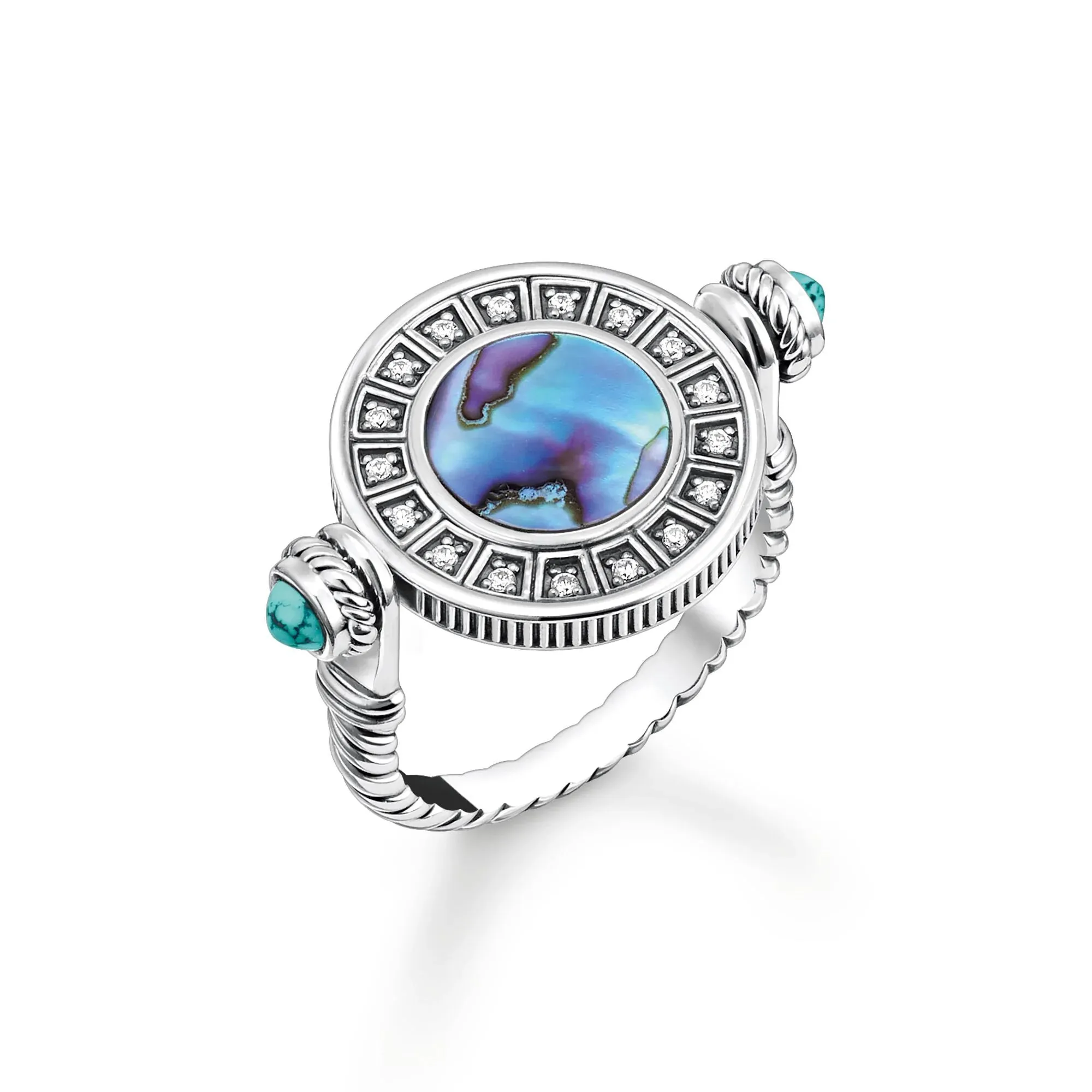 Thomas Sabo Damenringe Abalone Münzenring