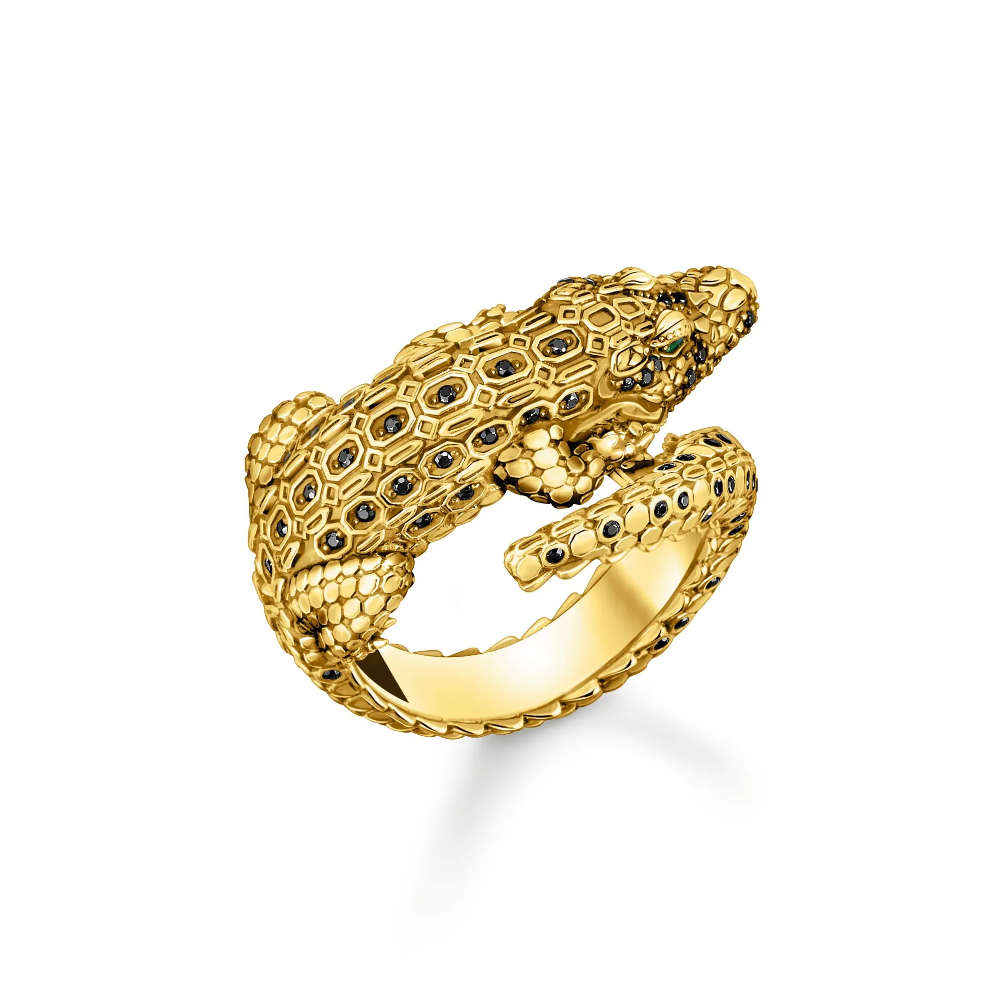 Thomas Sabo Damenringe Goldener Krokodilring