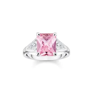 Thomas Sabo Damenring Heritage Pink Silber Cocktailring